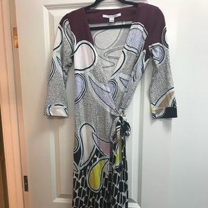 DVF Vintage Wrap Dress Rare EUC 4